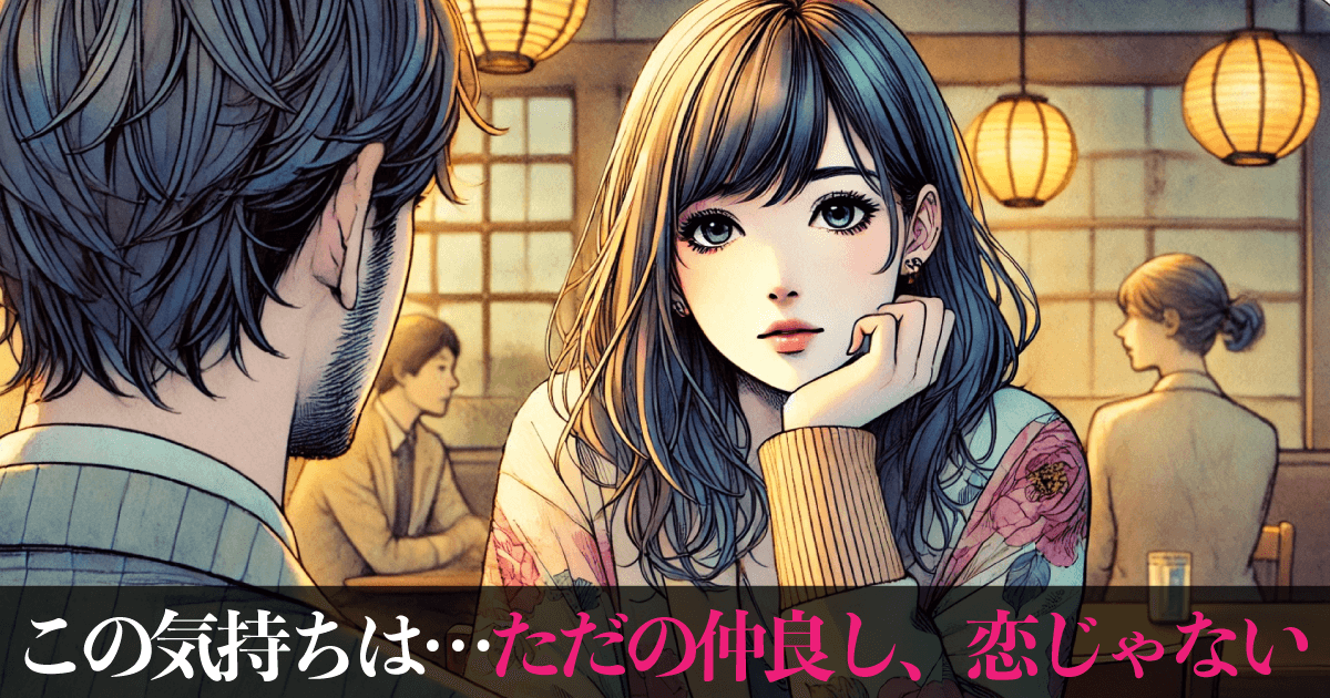 この気持ちは…ただの仲良し、恋じゃない