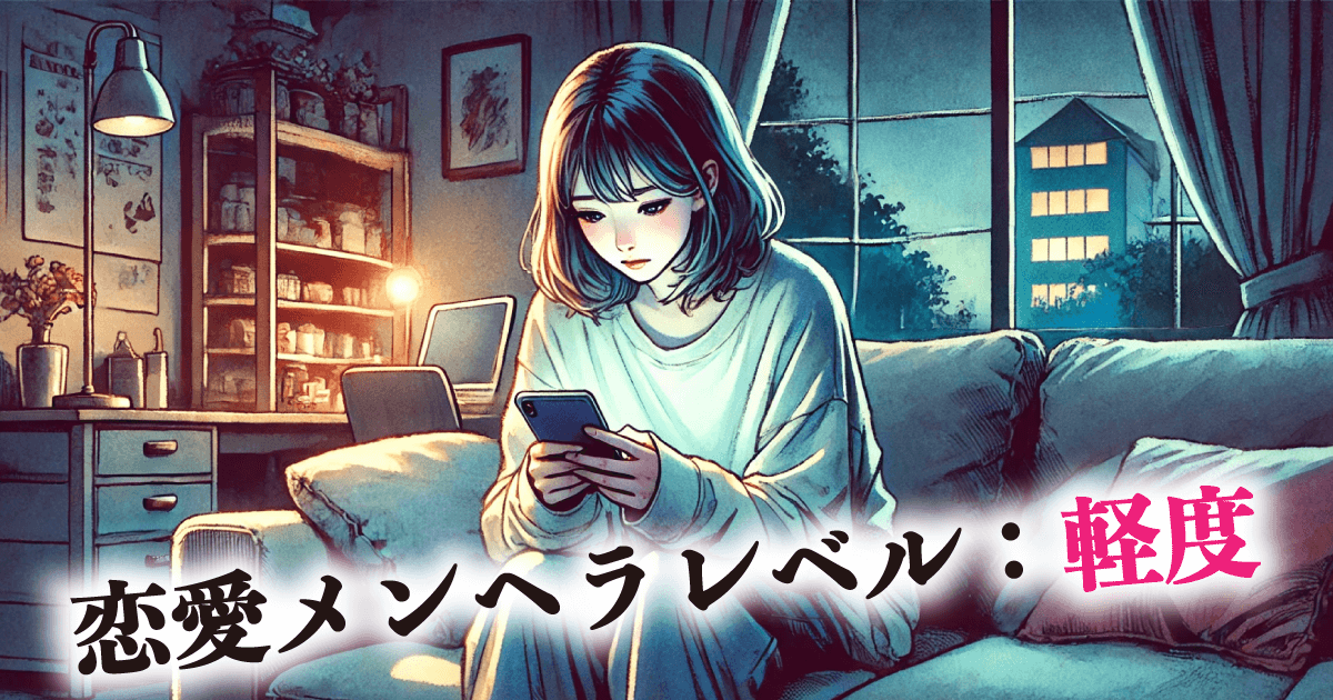 恋愛メンヘラレベル:軽度