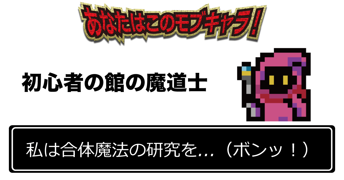 「私は合体魔法の研究を...（ボンッ！）」 初心者の館の魔道士