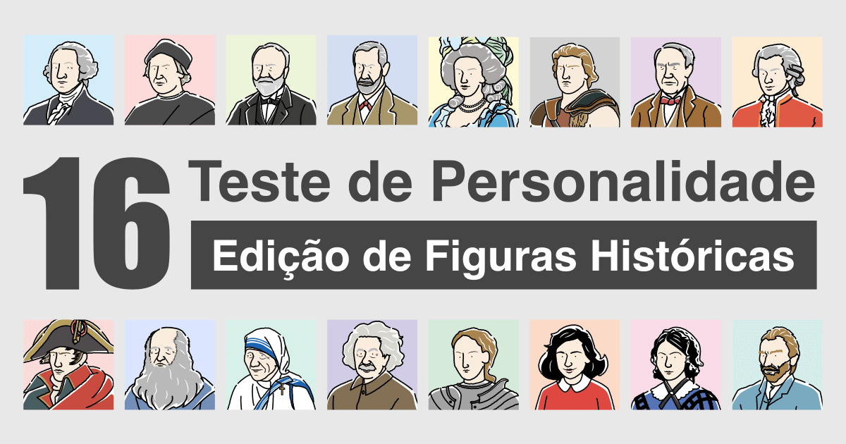 Teste de Personalidade de 16 Tipos - Edição de Figuras Históricas