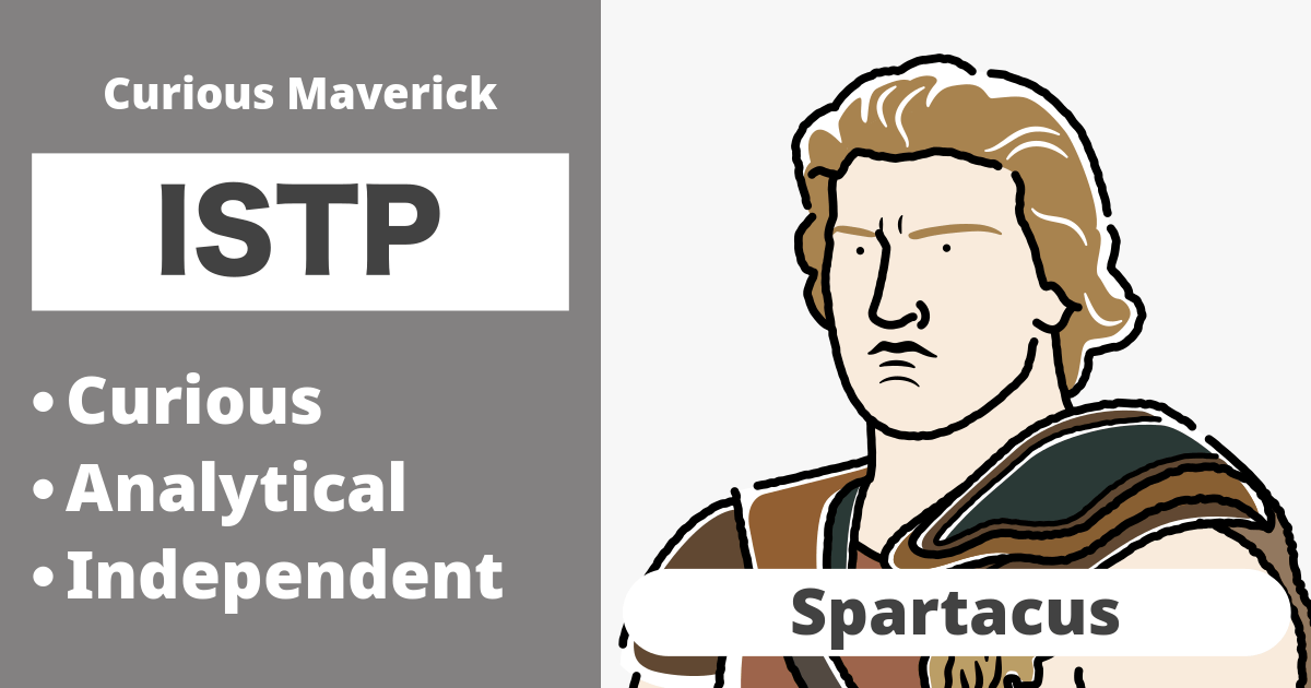 ISTP: Spartacus Type (Introverted, Sensing, Thinking, Perceiving)