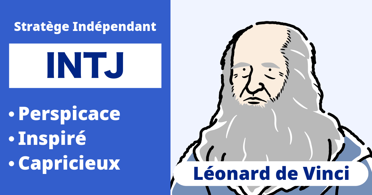 INTJ : Type Léonard de Vinci (Introverti, Intuition, Pensée, Jugement)