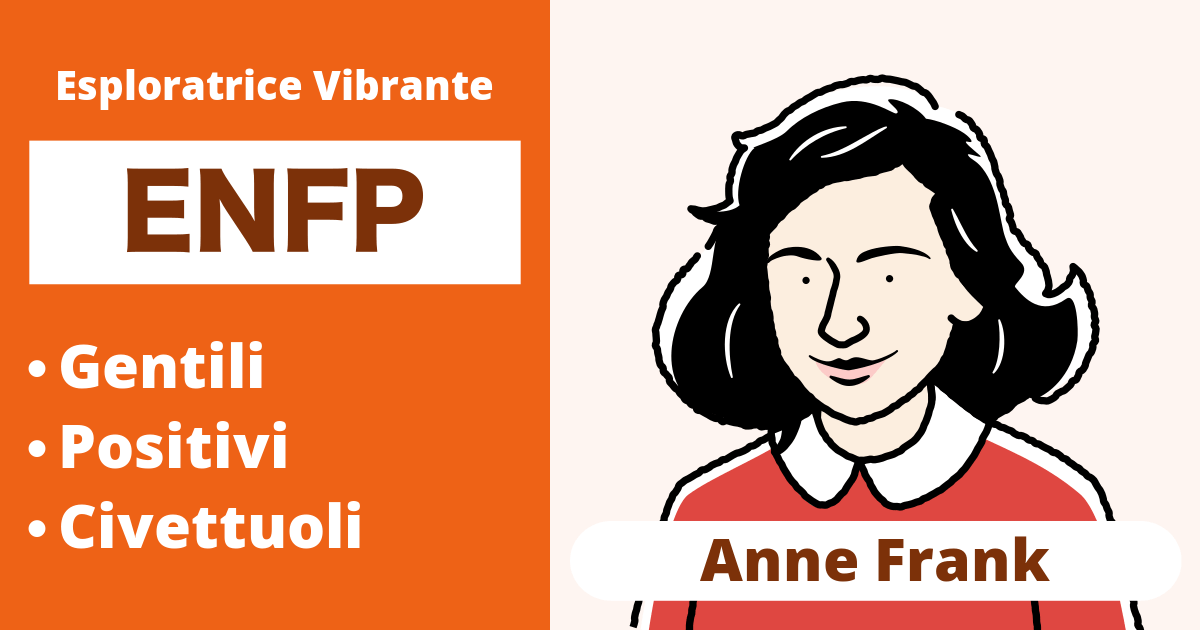 ENFP: Tipo Anne Frank (Estroverso, Intuizione, Sentimento, Percezione)