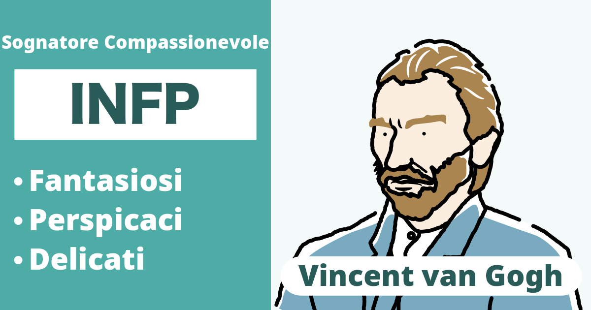 INFP: Tipo Vincent van Gogh (Introverso, Intuizione, Sentimento, Percezione)