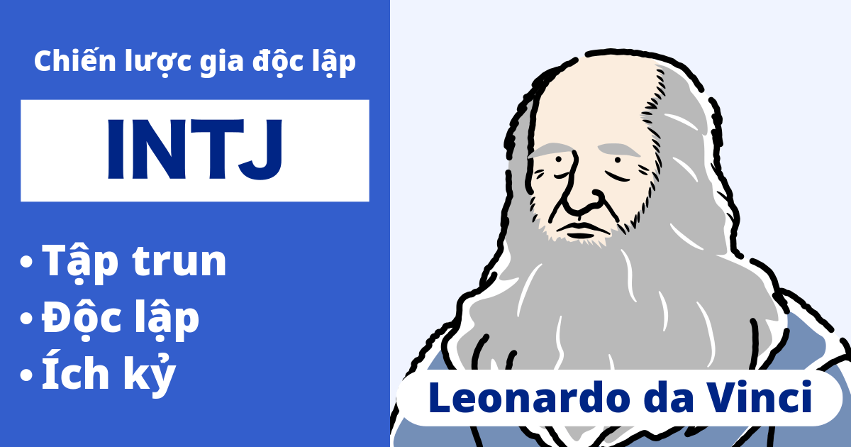 INTJ: Loại Leonardo da Vinci (Hướng nội, Trực giác, Tư duy, Phán đoán)