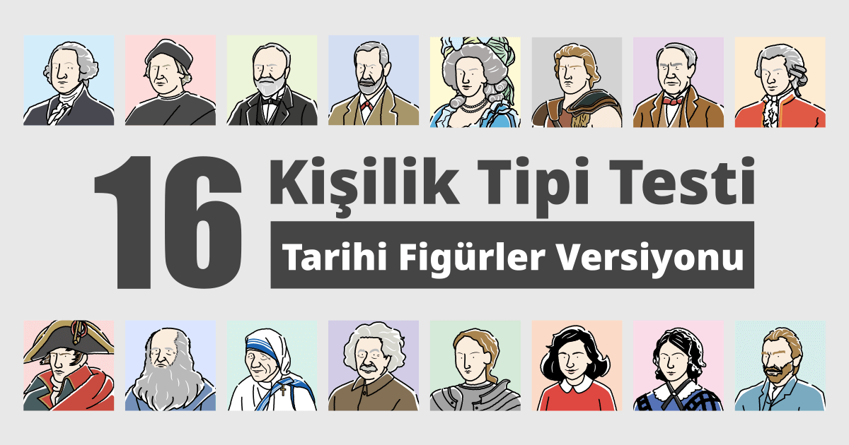 16 Kişilik Tipi Testi - Tarihi Figürler Versiyonu