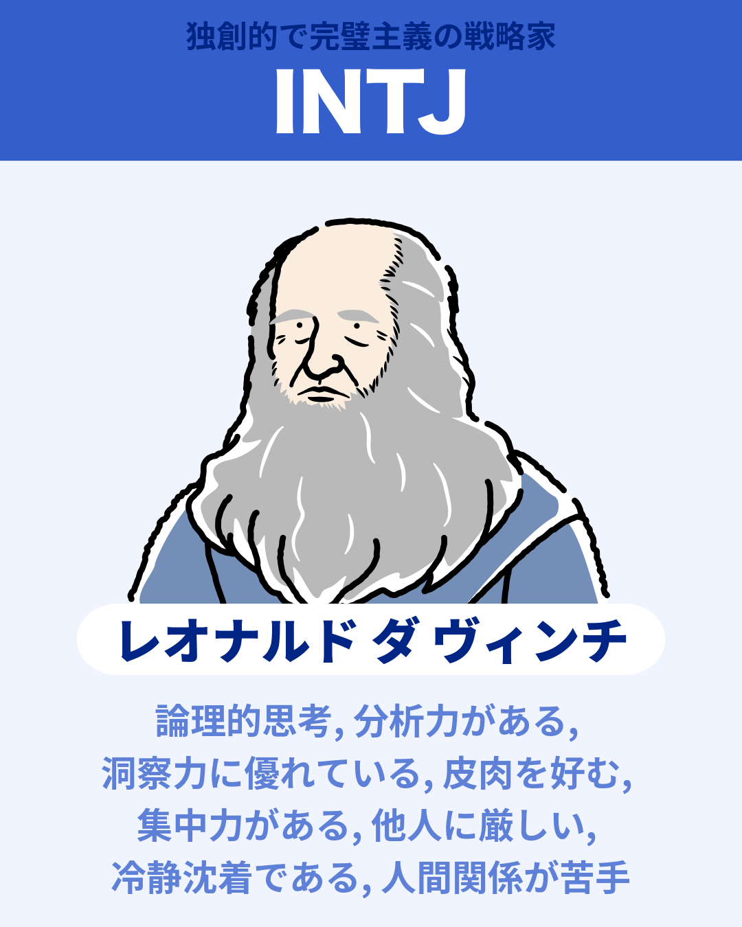 レオナルド ダ ヴィンチ - INTJ