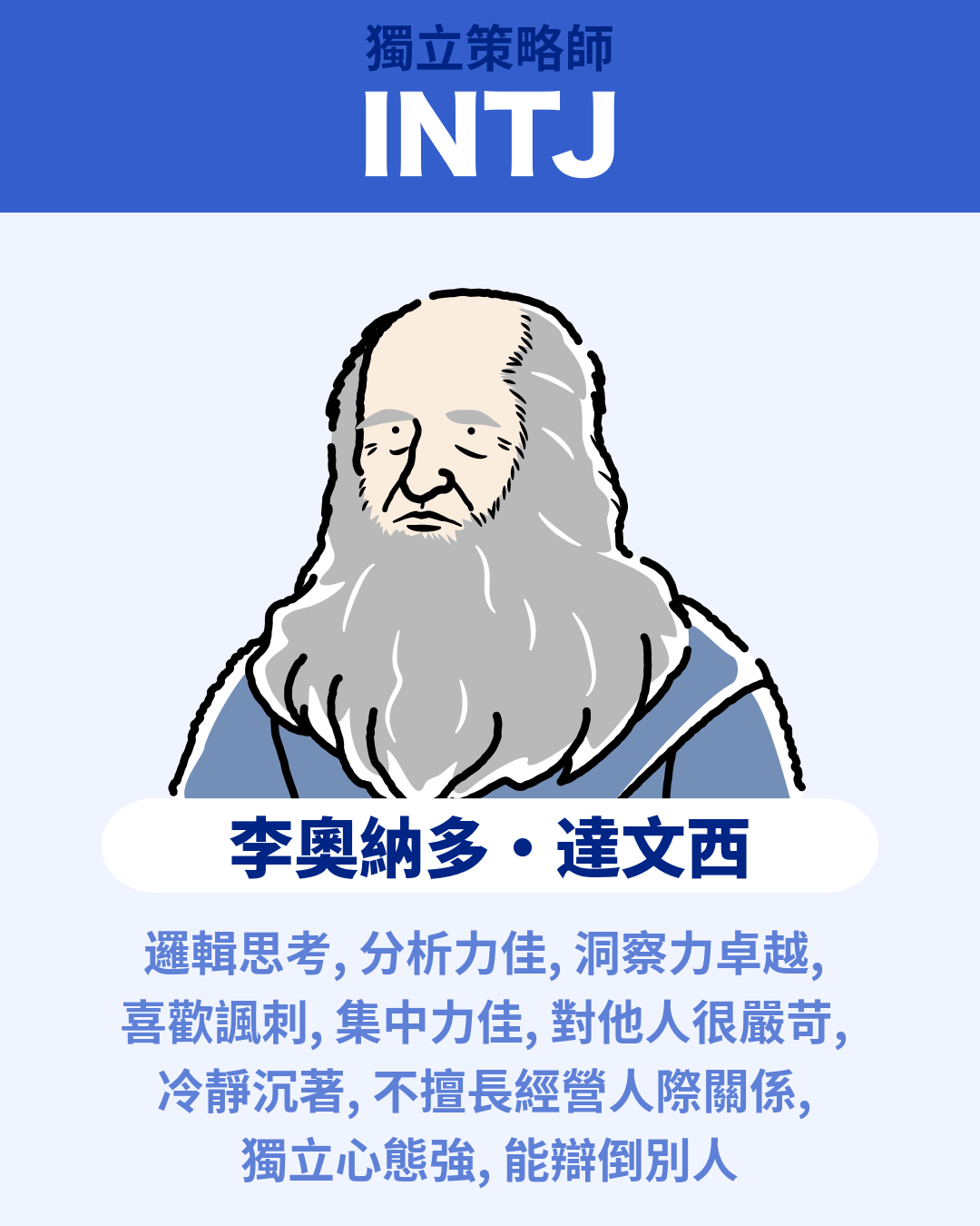 李奧納多·達文西 - INTJ