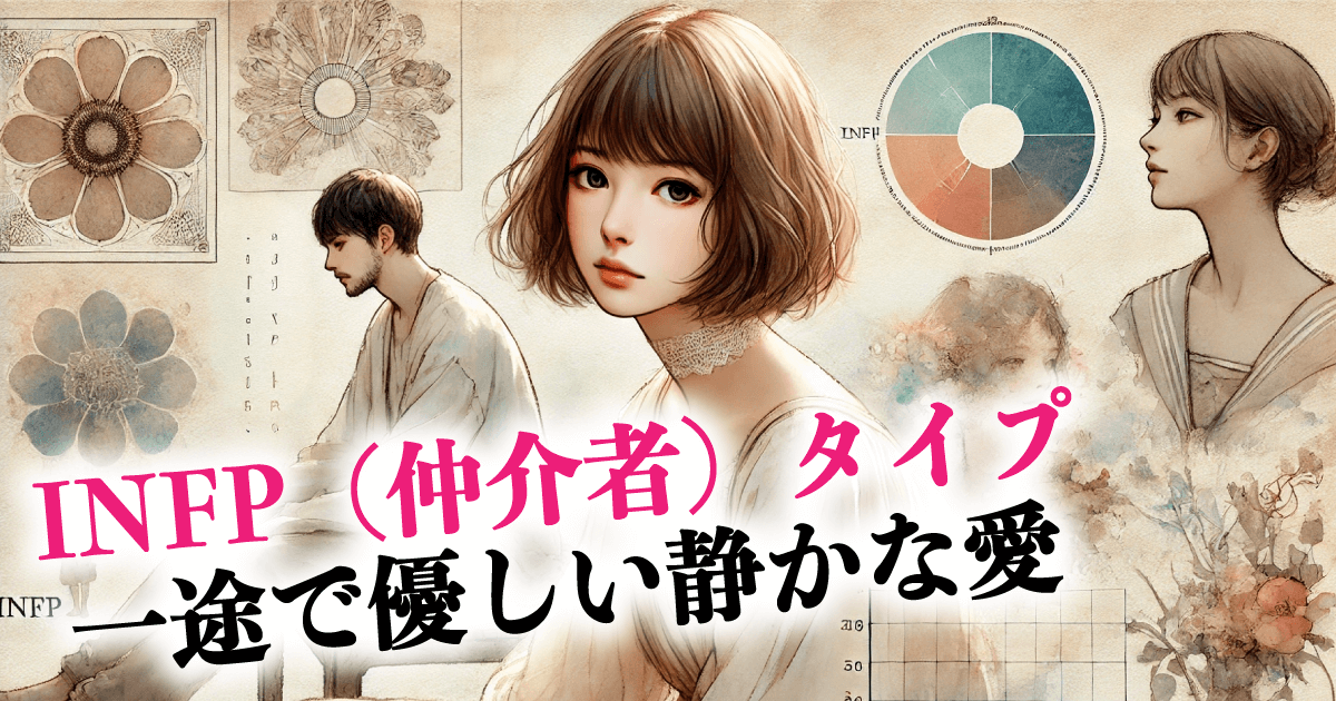 INFP(仲介者)タイプ 一途で優しい静かな愛