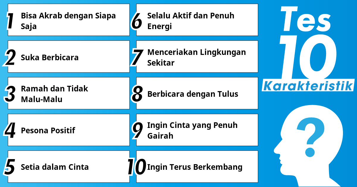 Orang populer yang positif dan berorientasi ke depan