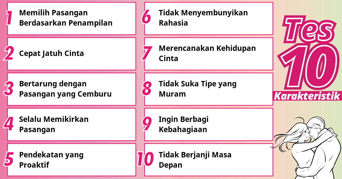 Saya memilih pasangan berdasarkan penampilan
