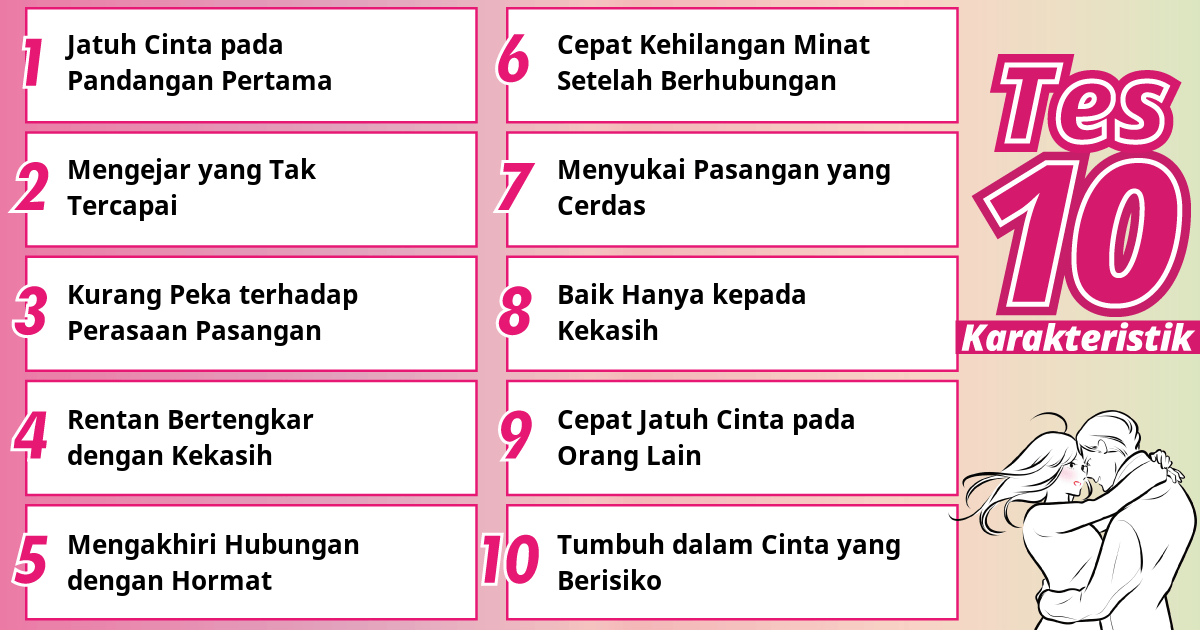 Saya mudah jatuh cinta pada pandangan pertama