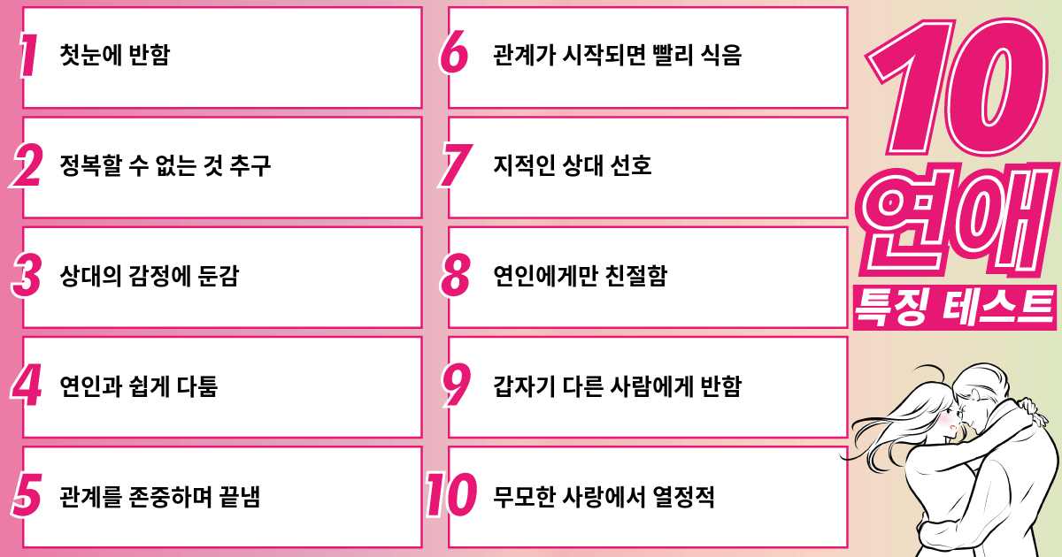 쉽게 일편단심에 빠진다