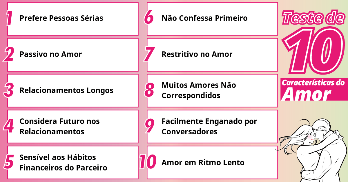 Sou atraído(a) por pessoas sérias