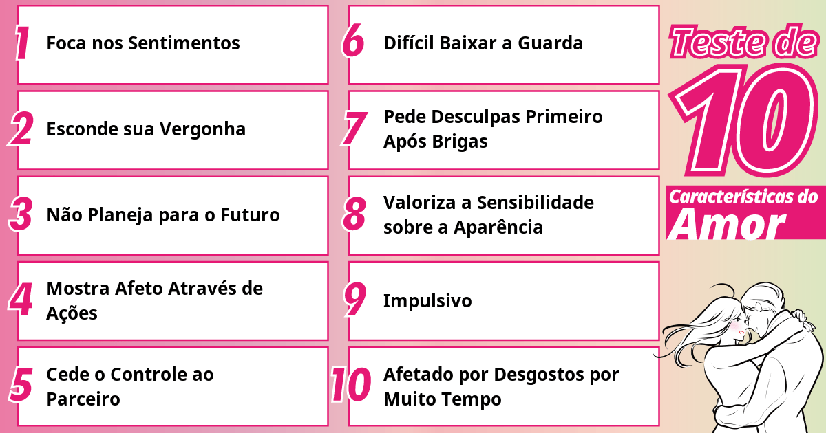 Priorizo os sentimentos nos relacionamentos