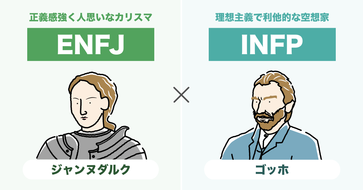 ENFJ（主人公）とINFP（仲介者）の相性まとめ - 恋愛、仕事、友達、親子、兄弟の相性を解説します