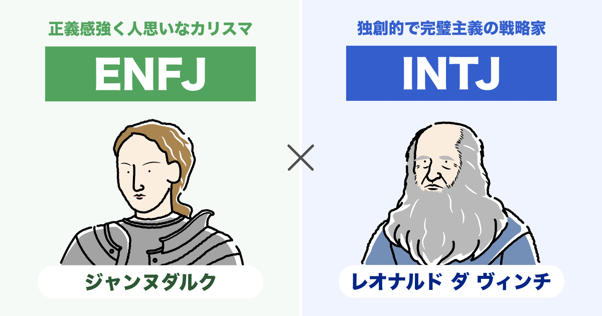 ENFJ（主人公）とINTJ（建築家）の相性まとめ - 恋愛、仕事、友達、親子、兄弟の相性を解説します