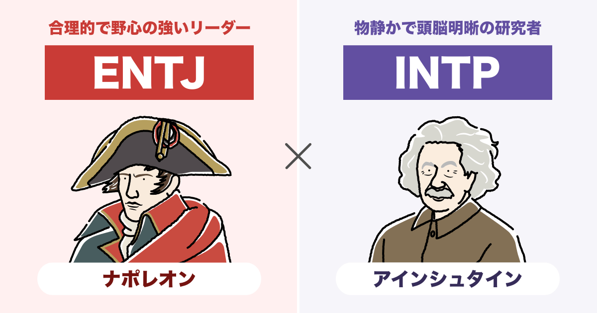 ENTJ（指揮官）とINTP（論理学者）の相性まとめ - 恋愛、仕事、友達、親子、兄弟の相性を解説します