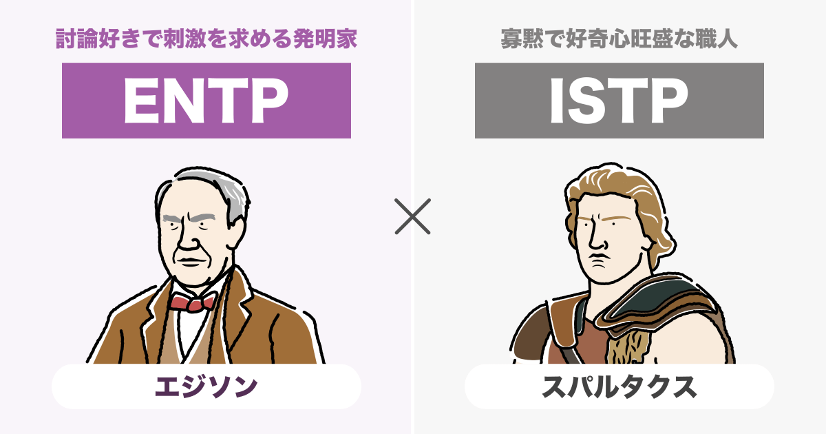 ENTP（討論者）とISTP（巨匠）の相性まとめ - 恋愛、仕事、友達、親子、兄弟の相性を解説します