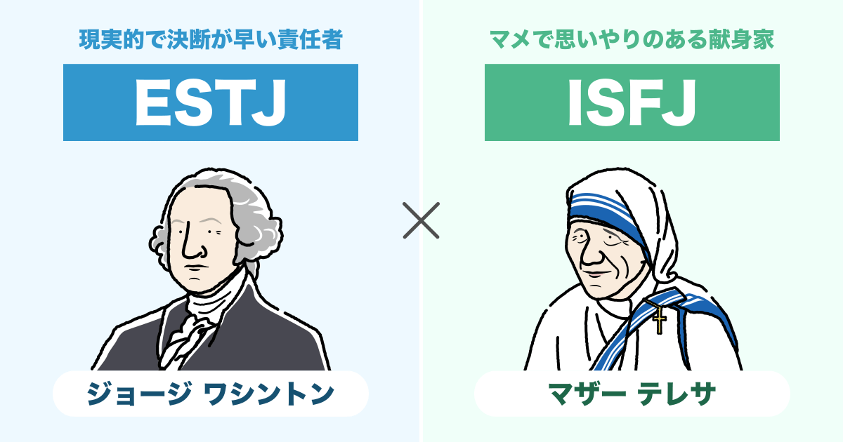 ESTJ（幹部）とISFJ（擁護者）の相性まとめ - 恋愛、仕事、友達、親子、兄弟の相性を解説します