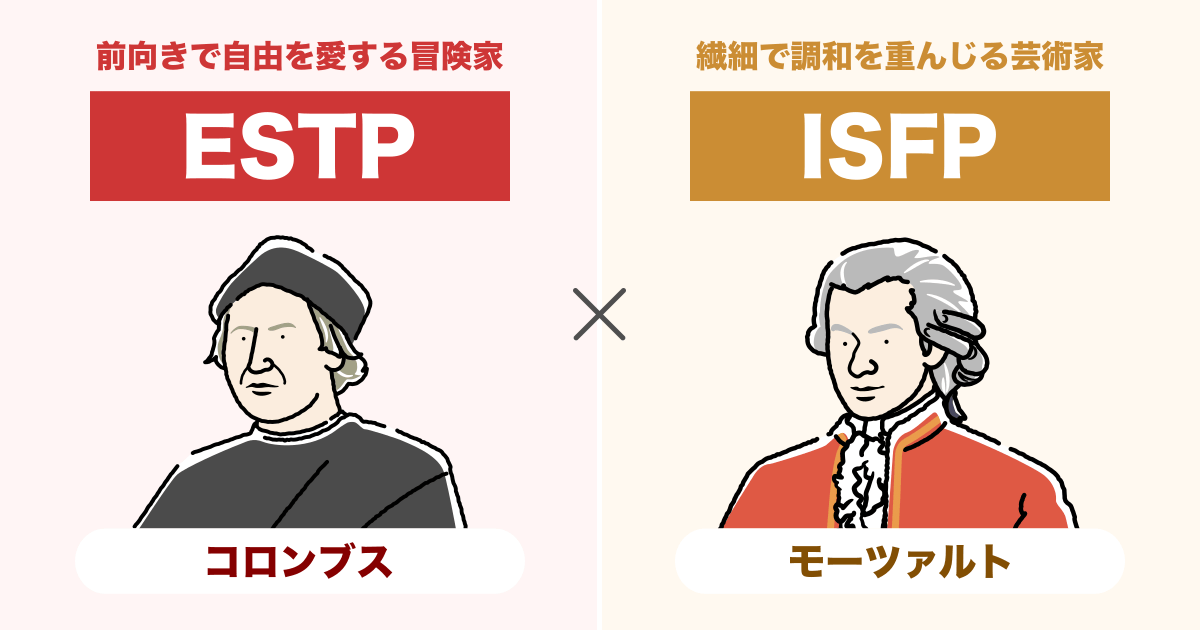 ESTP（起業家）とISFP（冒険家）の相性まとめ - 恋愛、仕事、友達、親子、兄弟の相性を解説します