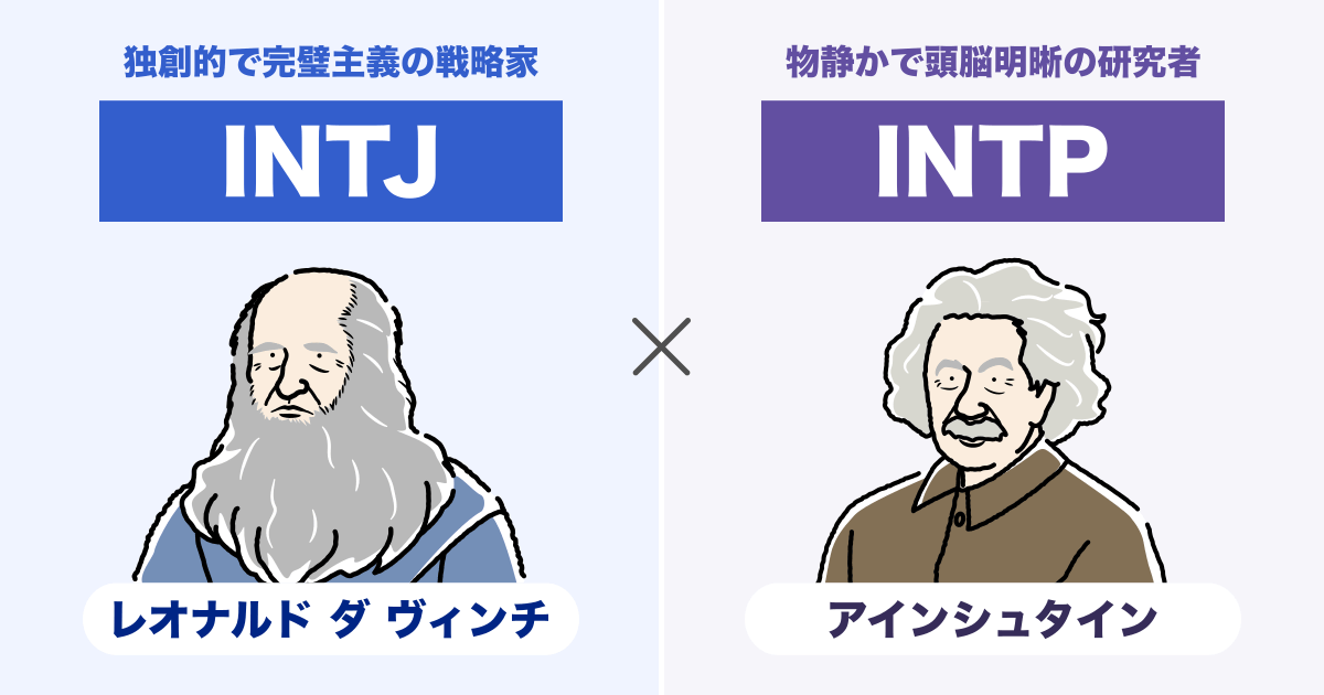 INTJ（建築家）とINTP（論理学者）の相性まとめ - 恋愛、仕事、友達、親子、兄弟の相性を解説します