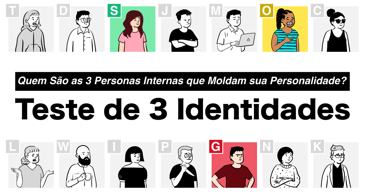 Teste de 3 Identidades - Quem São as 3 Personas Internas que Moldam sua Personalidade?